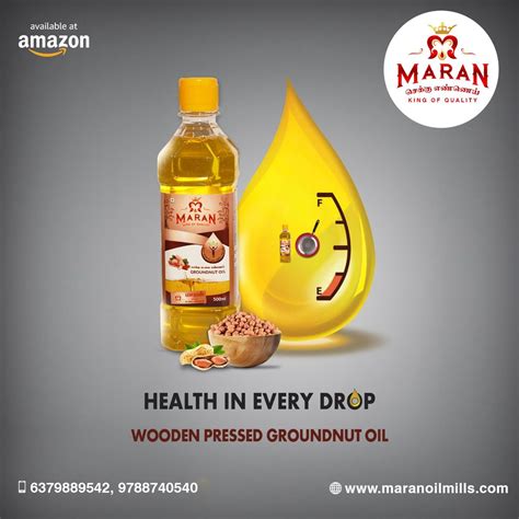 Experience The Healthy And Tasty Food Ever With Maran Groundnut Oil Oils Cooking Oil Bottle