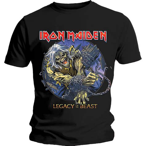 Iron Maiden Unisex T Shirt Eddie Chained Legacy By Iron Maiden