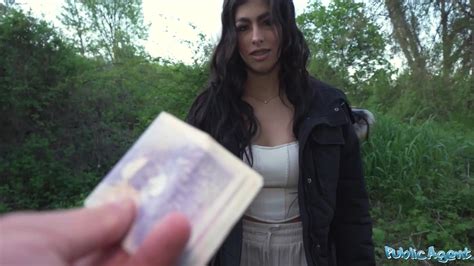 Sexy Busty Latina Cutie Ventures Into Risky Outdoor Sex With A Stranger To Earn Money