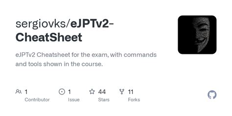 Github Sergiovks Ejptv Cheatsheet Ejptv Cheatsheet For The Exam