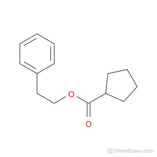 Cyclopentanecarboxylic Acid 2 Phenylethyl Ester Structure C14H18O2