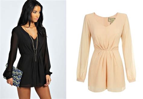 NUDE SZYFONOWY KOMBINEZON z długim rękawem L oficjalne archiwum Allegro Dress