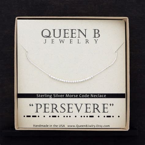 Strong As Fuck Morse Code Necklace Strength Necklace Etsy