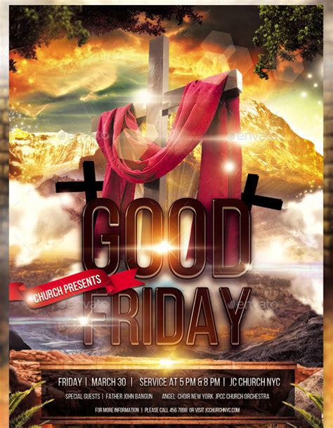 Good Friday Flyer 14 Examples