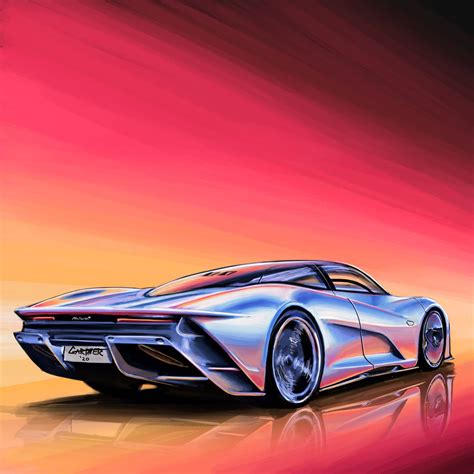 McLaren Speedtail Digital Art R Drawing