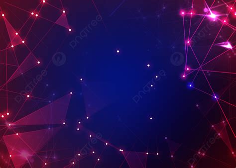 White Highlights Geometric Lines Low Poly Red And Blue Background