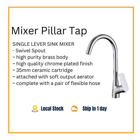 Kitchen Tap Faucet Hot And Cold Water Degree Rotation Bright Polish Mixer Tap Faucet