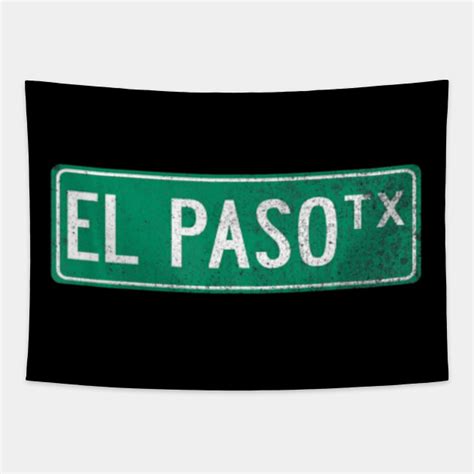 Retro Style El Paso TX Street Sign - Retro Style El Paso Tx Street Sign ...