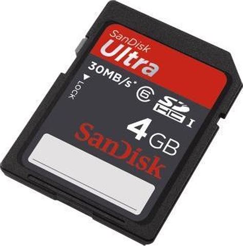 SanDisk Ultra SDHC kaart 4 Gb - geheugenkaart | bol