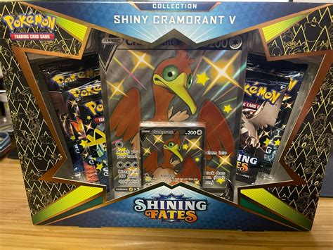 Pokemon TCG Shining Fates Shiny Cramorant V Collection Box FREE