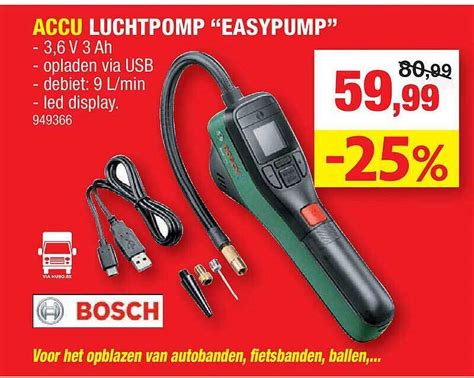 Accu Luchtpomp Easypump Promotie Bij Hubo