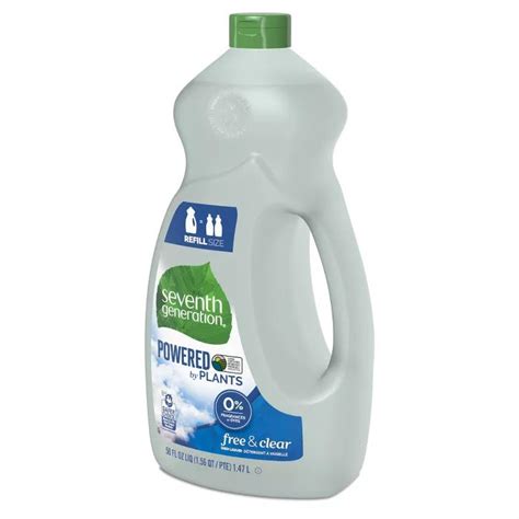 seventh generation  clear liquid dish soap  fl oz clear