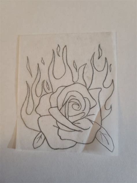 Flower on fire drawing | Fire drawing, Drawings, Flowers