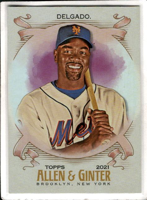 2021 Topps Allen Ginter Carlos Delgado HOT BOX SILVER FOIL SP 333