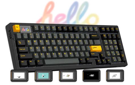 DAREU A98 Pro 98% Three-Mode RGB Mechanical Keyboard With Elastic Arm ...