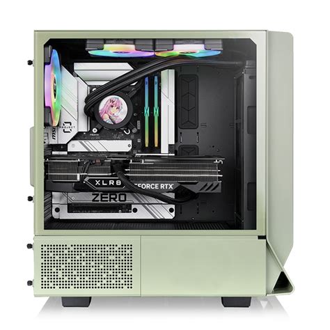 Thermaltakethermaltake Ceres 350 Mx Matcha Green Mid Tower Chassis Thermaltake