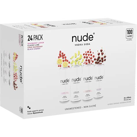 NUDE VODKA SODA PACK MIXER CAN Canadian Coolers