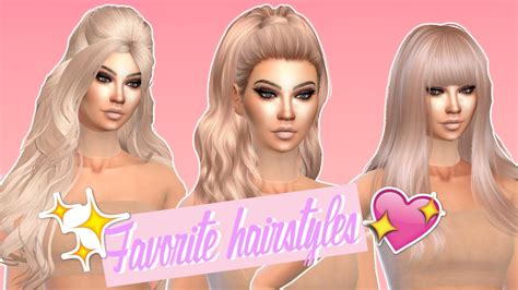 The Sims 4 Hairstylesfemale Custom Content Favorites Youtube