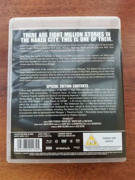 THE NAKED CITY Jules Dassin Detective Film Noir Arrow Academy Blu Ray DVD
