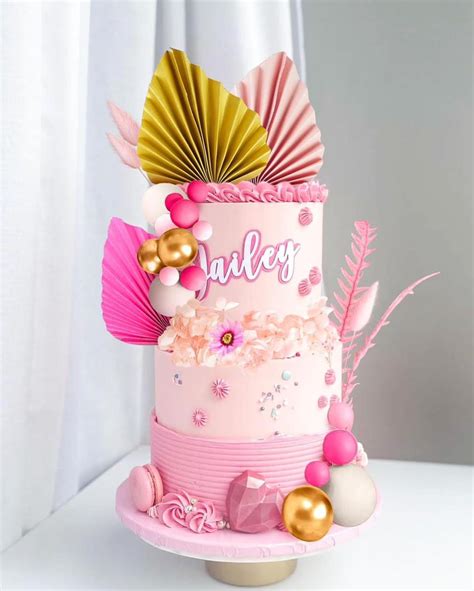 Full Topper Cake Topper - Pink w/Flowers - Cake Decor & Baking Supplies