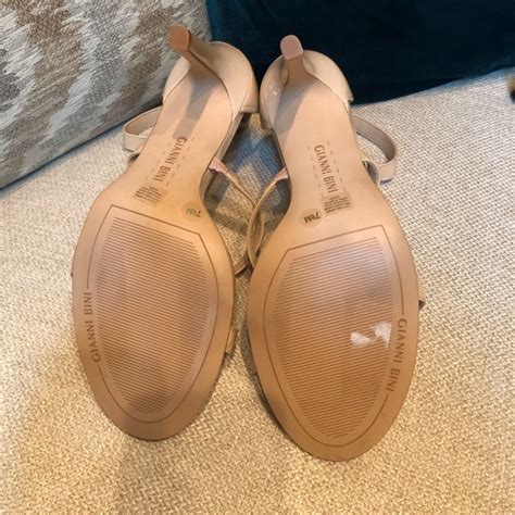Gianni Bini Shoes Gianni Bini Nude Strappy Heels Poshmark