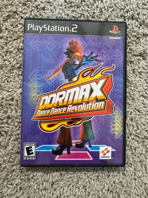 DDRMAX Dance Dance Revolution Sony PlayStation 2 2002 CIB COMPLETE