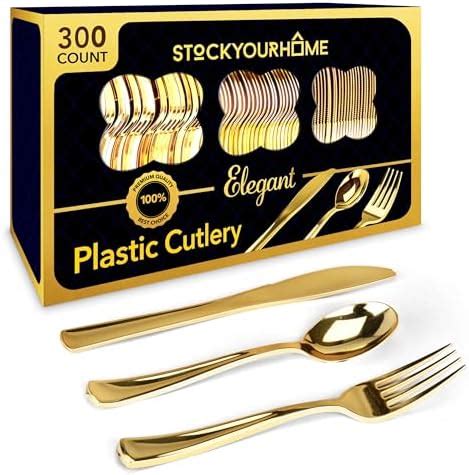 Plasticpro Clear Heavyweight Plastic Silverware Cutlery Combo Box