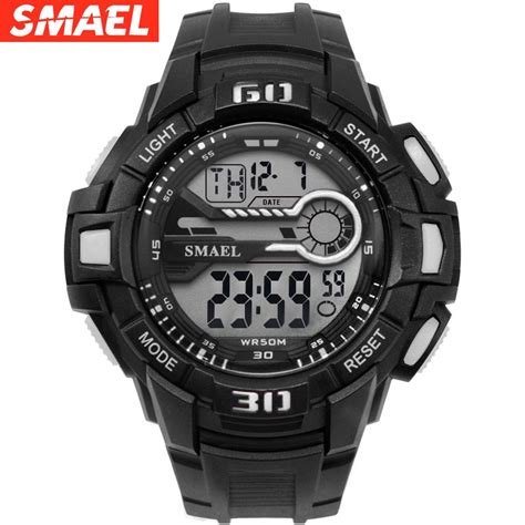 New Smael SMER Sports Electronic Watch Digital Trend Waterproof Alarm