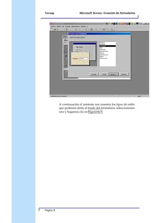 U09 Microsoft Access CreacióN De Formularios PPT