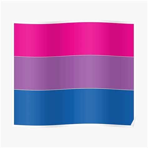 Bisexual Pride Flag Poster For Sale By Showyourpride Redbubble