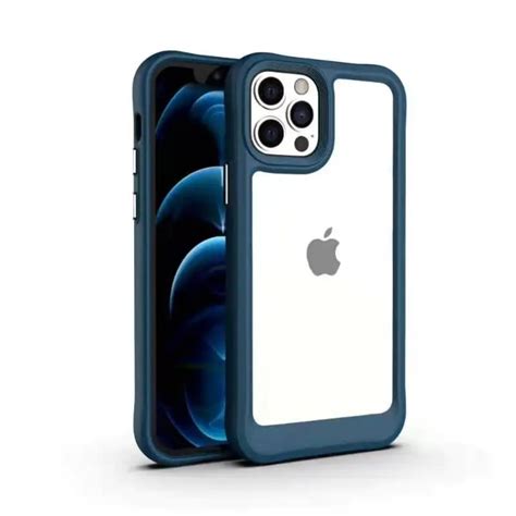 Case Antichoque Azul Oscuro Iphone Pro Tienda Todomovil