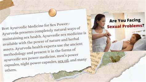PPT 6 Best Ayurvedic Medicine For Sex Power To Last Longer In Bed