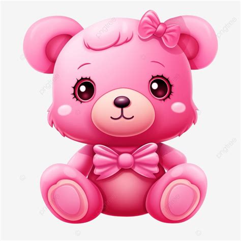 Oso Rosa Dulce Lindo Png PNG Llevar Muñeca Lindo PNG Imagen para