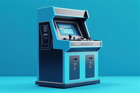 Аркадный автомат 80-х и 90-х ретро-концепция ностальгии цифровая ...