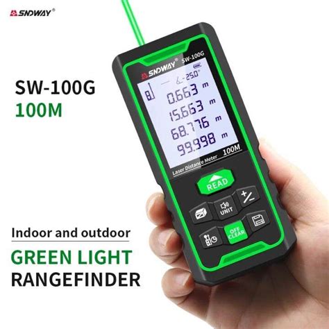 SNDWAY เครื่องวัดเมตรเลเซอร์ SW-100G ดิจิตอลเรนจ์ไฟน100เมตร70เมตร50เมตร ...