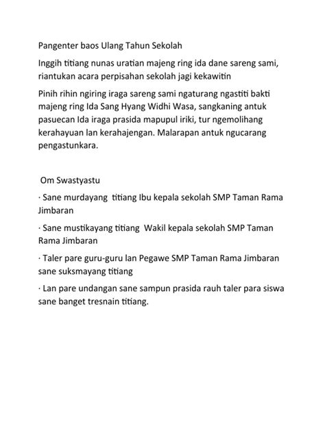 Cherish 3 Tugas Bahasa Bali Teks Ugrawakia Pdf