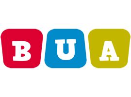 Bua Logo | Name Logo Generator - Smoothie, Summer, Birthday, Kiddo, Colors Style