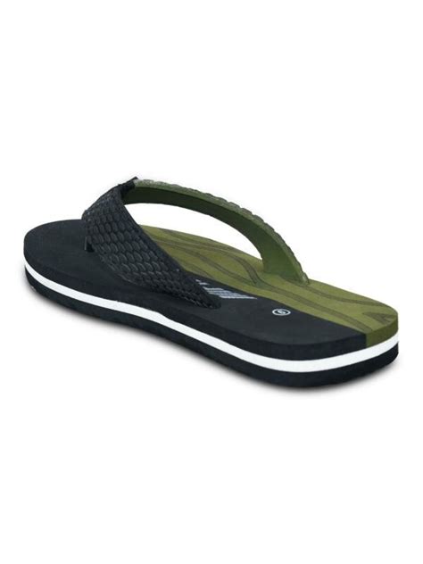 Ajanta Men FLIP FLOPS HAWAI OLIVE GREEN JioMart