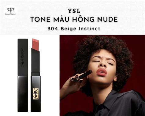 Son Ysl Beige Instinct Slim Velvet H Ng Nude P Nh T