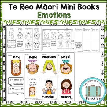 Te Reo Māori Emotions Activities Māori Language Mini book Booklet