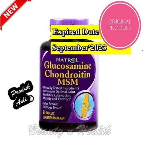 Jual Natrol Glucosamine Chondroitin MSM Isi 90 Tablet Di Lapak Beauty N