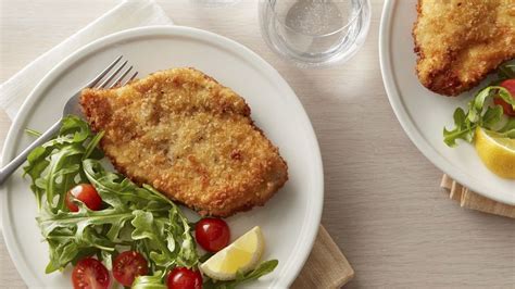 Chicken Schnitzel With Arugula And Tomato Salad Cooking For 2 Recipe