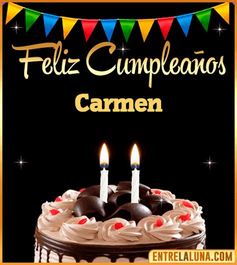 Feliz Cumplea Os Carmen Felicidades Carmen