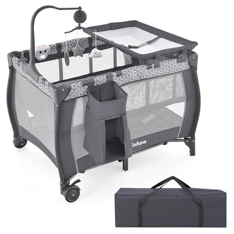 infans    pack  play portable travel baby crib bassinet
