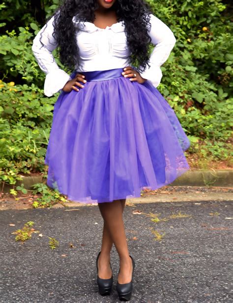 Plus Size Tutu Skirt Violet Clearance