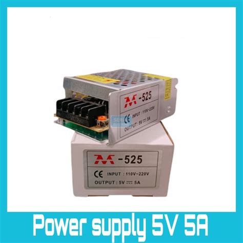 Jual Power Supply 5V 5A Body Kecil Adaptor Jaring PSU 5V Switching