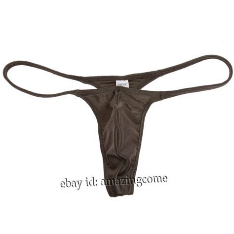 Men Enhance Pouch Thong Bikini G String Minikini Tangas Posing Underwear T Back EBay