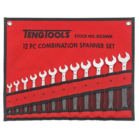 Pc Anti Slip Metric Combination Spanner Set Tool Roll Leroy