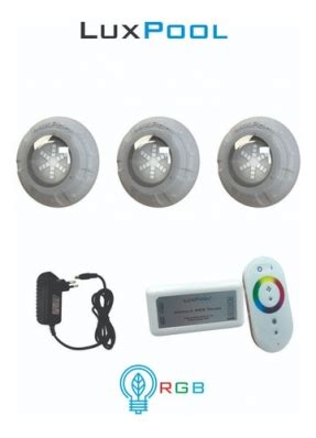 KIT 3 LEDS 9W LUXPOOL FONTE 3A CONTROLADOR LUXPOOL 180