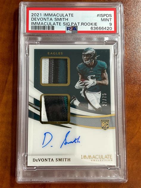 Devonta Smith Autographed Signed 2021 Immaculate Dual Rookie Jersey